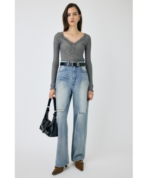 MOUSSY(マウジー)の「MINI HOBO HANDLE バッグ(ショルダーバッグ・レディース・ブラウン/ブラック/ブラウン系その他・FREE)」の12枚目の写真