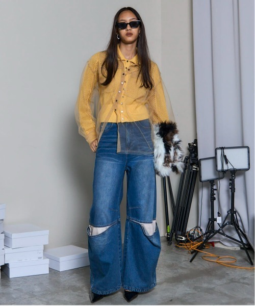 Cover Leg Denim Pants/カバーレッグデニムパンツ（デニムパンツ