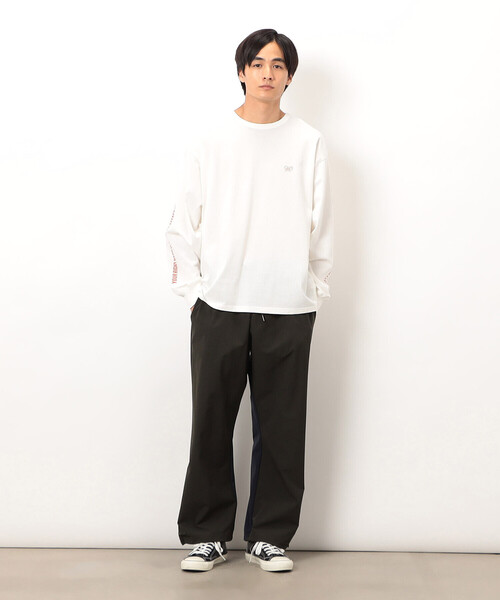 Purple&Yellow（パープルアンドイエロー）の「ナイロンストレッチ ワイドパンツ（その他パンツ・メンズ・ブラック/マルチ・X-SMALL/SMALL/MEDIUM/LARGE）」の3枚目の写真