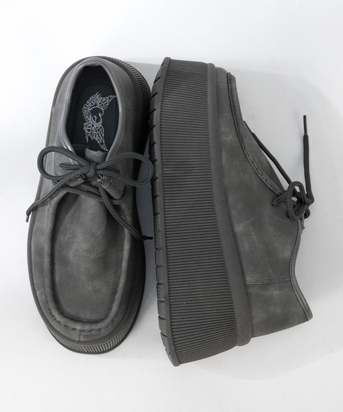 LOVEHUNTER（ラブハンター）の「LOVEHUNTER/+7.5cm 軽量厚底 ボリュームソール モカシンスニーカー(2226)（モカシン/デッキシューズ・レディース・ブラック/キャメル/ベージュ/グレー・43/42/39/38/40/44/41/37/36）」の17枚目の写真