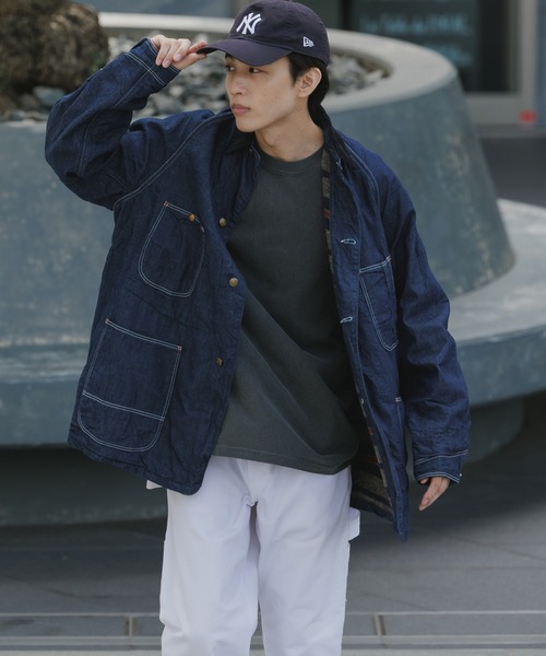 orSlow（オアスロウ）の「orSlow/オアスロウ WOOL LINER RELAX FIT DENIM COVERALL カバーオール（カバーオール・メンズ・ワンウォッシュ・4/3/2）」の7枚目の写真