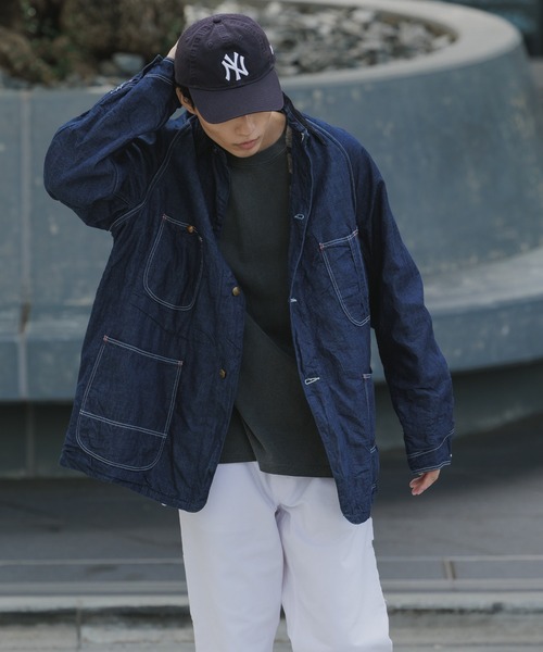 orSlow（オアスロウ）の「orSlow/オアスロウ WOOL LINER RELAX FIT DENIM COVERALL カバーオール（カバーオール・メンズ・ワンウォッシュ・4/3/2）」の8枚目の写真
