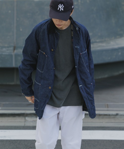 orSlow（オアスロウ）の「orSlow/オアスロウ WOOL LINER RELAX FIT DENIM COVERALL カバーオール（カバーオール・メンズ・ワンウォッシュ・4/3/2）」の9枚目の写真