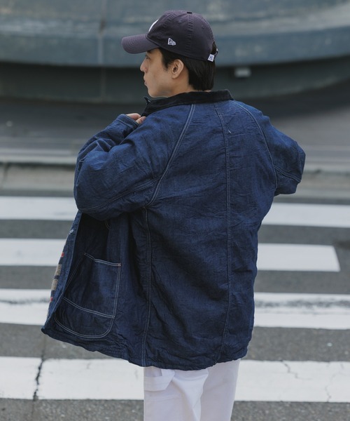 orSlow（オアスロウ）の「orSlow/オアスロウ WOOL LINER RELAX FIT DENIM COVERALL カバーオール（カバーオール・メンズ・ワンウォッシュ・4/3/2）」の12枚目の写真