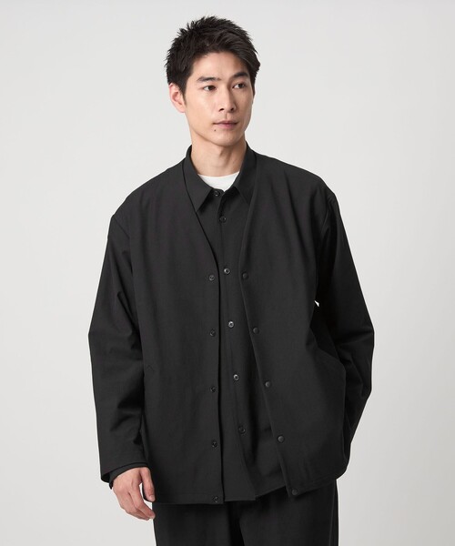 セール】FREELITCH ノーカラー カーディガン -ストレッチ