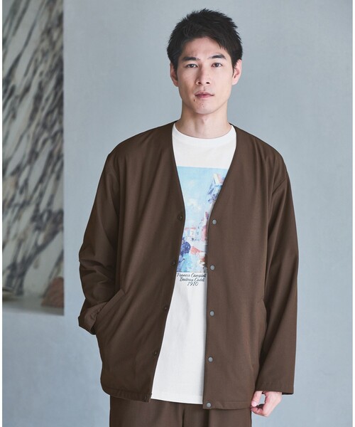 【新品】ユナイテッドアローズ　グリーンレーベル　FREELITCH カーディガン UNITED ARROWS green label relaxing｜FREELITCH ノーカラー