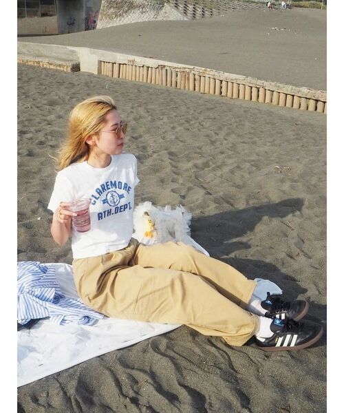 Ungrid（アングリッド）の「コクーンチノパンツ（チノパンツ・レディース・チャコールグレー/ベージュ・SMALL/MEDIUM）」の22枚目の写真