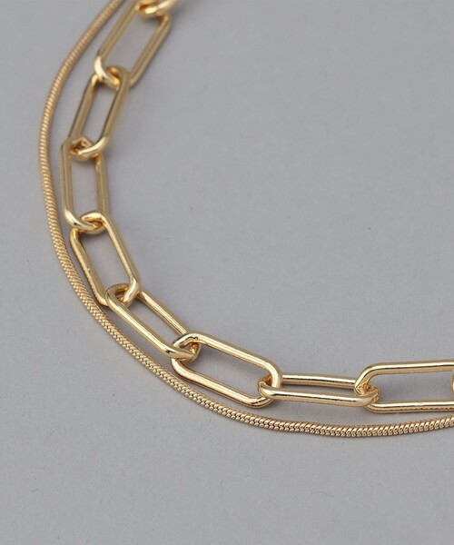 coen(コーエン)の「ボリュームチェーン二連ネックレス(ネックレス・レディース・シルバー/ゴールド・FREE)」の4枚目の写真