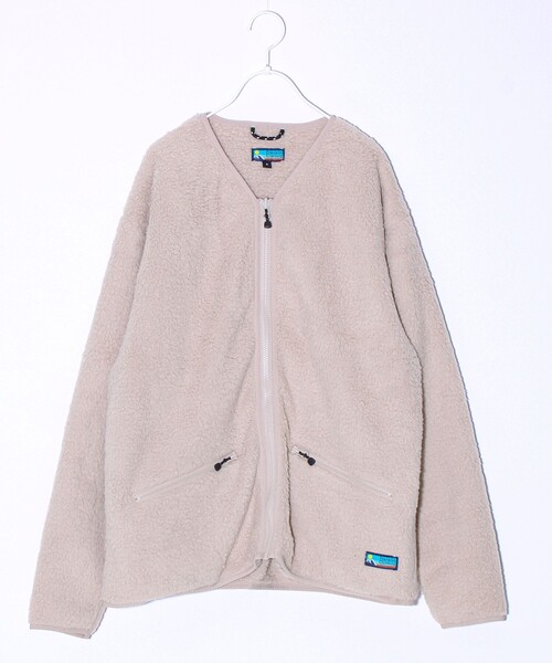 Franklin Climbing（フランクリンクライミング）の「【Franklin Climbing】カスケード シェルパフリースカーディガン（カーディガン/ボレロ・メンズ・ブルー/チャコールグレー/クリーム・S/M/L）」の2枚目の写真