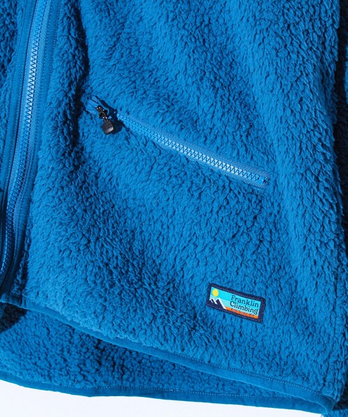 Franklin Climbing（フランクリンクライミング）の「【Franklin Climbing】カスケード シェルパフリースカーディガン（カーディガン/ボレロ・メンズ・ブルー/チャコールグレー/クリーム・S/M/L）」の5枚目の写真