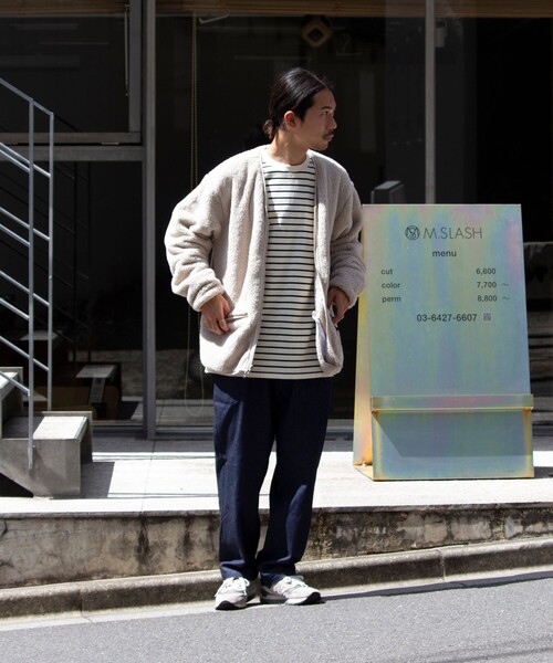 Franklin Climbing（フランクリンクライミング）の「【Franklin Climbing】カスケード シェルパフリースカーディガン（カーディガン/ボレロ・メンズ・ブルー/チャコールグレー/クリーム・S/M/L）」の9枚目の写真