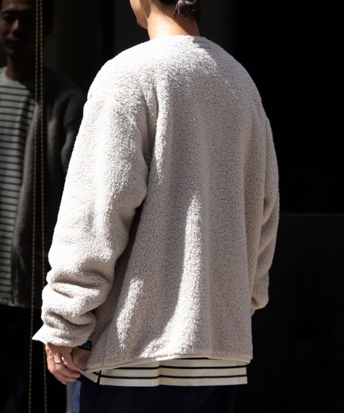 Franklin Climbing（フランクリンクライミング）の「【Franklin Climbing】カスケード シェルパフリースカーディガン（カーディガン/ボレロ・メンズ・ブルー/チャコールグレー/クリーム・S/M/L）」の14枚目の写真