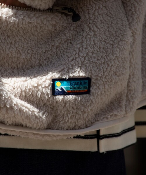 Franklin Climbing（フランクリンクライミング）の「【Franklin Climbing】カスケード シェルパフリースカーディガン（カーディガン/ボレロ・メンズ・ブルー/チャコールグレー/クリーム・S/M/L）」の16枚目の写真