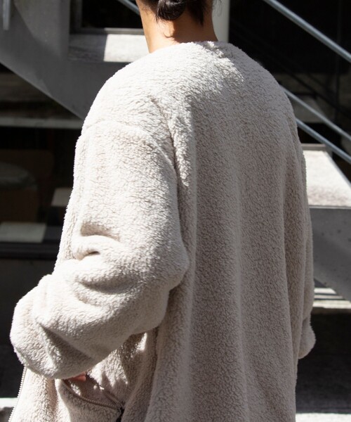 Franklin Climbing（フランクリンクライミング）の「【Franklin Climbing】カスケード シェルパフリースカーディガン（カーディガン/ボレロ・メンズ・ブルー/チャコールグレー/クリーム・S/M/L）」の18枚目の写真