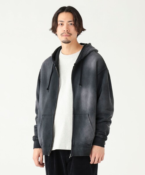 B:MING by BEAMS（ビーミングバイビームス）の「フェード フルジップ パーカー（パーカー・メンズ・ブラック/パープル/グレー・L/M/S/XL）」の11枚目の写真