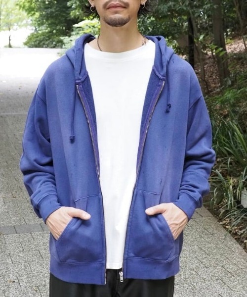 B:MING by BEAMS（ビーミングバイビームス）の「フェード フルジップ パーカー（パーカー・メンズ・ブラック/パープル/グレー・L/M/S/XL）」の3枚目の写真