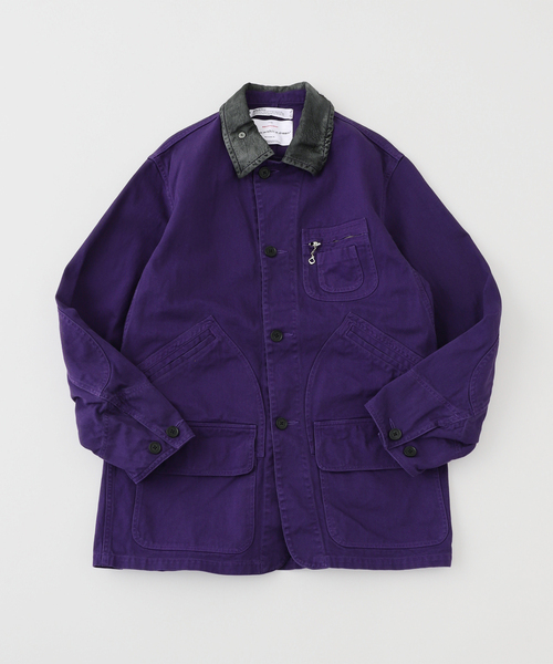 DAIRIKU（ダイリク）の「DAIRIKU / ダイリク "Cooper" Dyed Hunting Jacket（カバーオール・メンズ・パープル/ピンク・MEDIUM/LARGE）」の5枚目の写真
