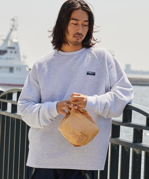 ヘビーウェイト ファンクショナルファブリック ビッグシルエット ラグランスリーブクルーネックワッフル長袖Tシャツ / 抗菌・防臭【THE CRAFT CREW PRODUCTS】
