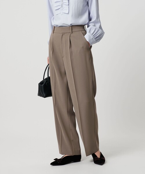 BEAUTY&YOUTH UNITED ARROWS（ビューティーアンドユースユナイテッドアローズ）の「【WEB限定 Wardrobe DAILY MINIMAL】ダブルクロス テーパードパンツ ウォッシャブル（その他パンツ・レディース・ネイビー/ブラック/ブラウン・L/M/S/XS）」の10枚目の写真