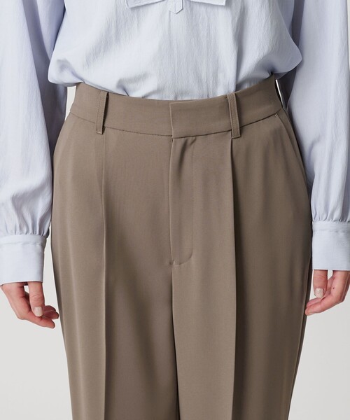 BEAUTY&YOUTH UNITED ARROWS（ビューティーアンドユースユナイテッドアローズ）の「【WEB限定 Wardrobe DAILY MINIMAL】ダブルクロス テーパードパンツ ウォッシャブル（その他パンツ・レディース・ネイビー/ブラック/ブラウン・L/M/S/XS）」の18枚目の写真