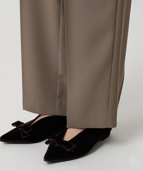 BEAUTY&YOUTH UNITED ARROWS（ビューティーアンドユースユナイテッドアローズ）の「【WEB限定 Wardrobe DAILY MINIMAL】ダブルクロス テーパードパンツ ウォッシャブル（その他パンツ・レディース・ネイビー/ブラック/ブラウン・L/M/S/XS）」の21枚目の写真