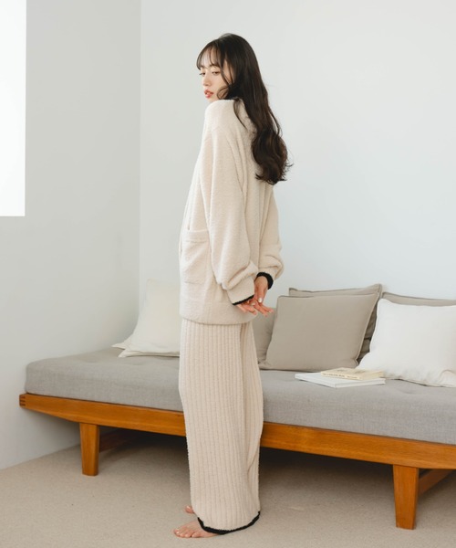hinari(ヒナリ)の「hinariオリジナルルームウェア/ニットパンツ(上下別売り)(その他パンツ・レディース・アイボリー/グレー・FREE/X-SMALL/SMALL)」の22枚目の写真