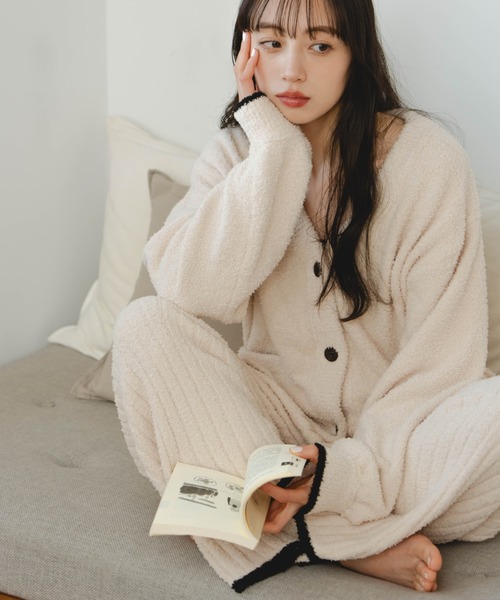 hinari(ヒナリ)の「hinariオリジナルルームウェア/ニットパンツ(上下別売り)(その他パンツ・レディース・アイボリー/グレー・FREE/X-SMALL/SMALL)」の7枚目の写真