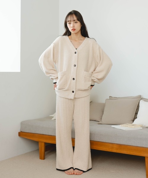 hinari(ヒナリ)の「hinariオリジナルルームウェア/ニットパンツ(上下別売り)(その他パンツ・レディース・アイボリー/グレー・FREE/X-SMALL/SMALL)」の15枚目の写真