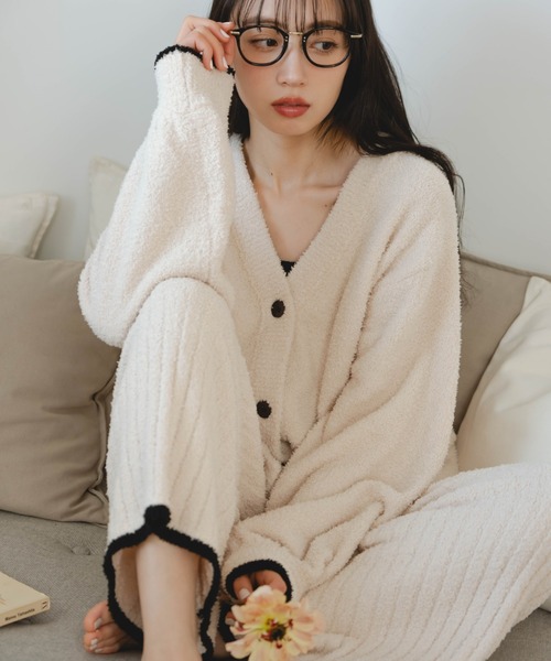 hinari(ヒナリ)の「hinariオリジナルルームウェア/ニットパンツ(上下別売り)(その他パンツ・レディース・アイボリー/グレー・FREE/X-SMALL/SMALL)」の8枚目の写真
