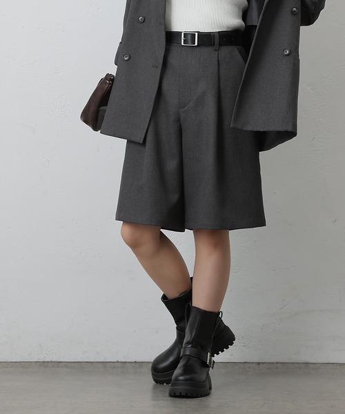 COLONY 2139（コロニートゥーワンスリーナイン）の「ウールライクハーフパンツ（その他パンツ・レディース・ブラック/チャコールグレー/ブラウン・SMALL/MEDIUM）」の2枚目の写真