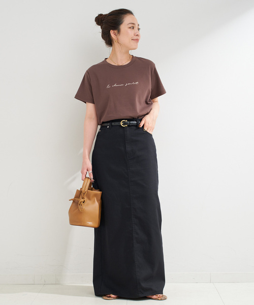 B.C STOCK（ベーセーストック）の「《追加》ウォッシャブル / スムースワンポイントロゴTEE（Tシャツ/カットソー・レディース・ブラウン/ホワイト/ブラック系その他・FREE）」の16枚目の写真