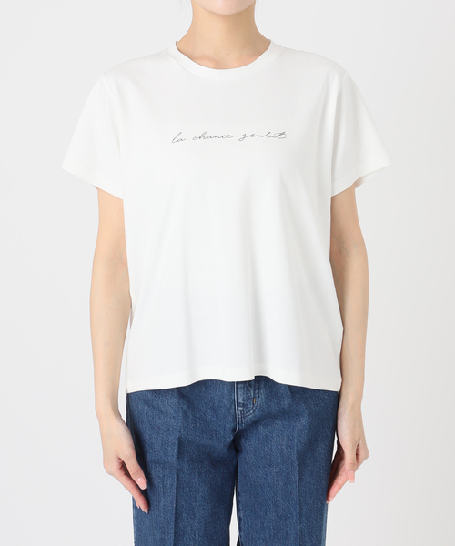B.C STOCK（ベーセーストック）の「《追加》ウォッシャブル / スムースワンポイントロゴTEE（Tシャツ/カットソー・レディース・ブラウン/ホワイト/ブラック系その他・FREE）」の6枚目の写真