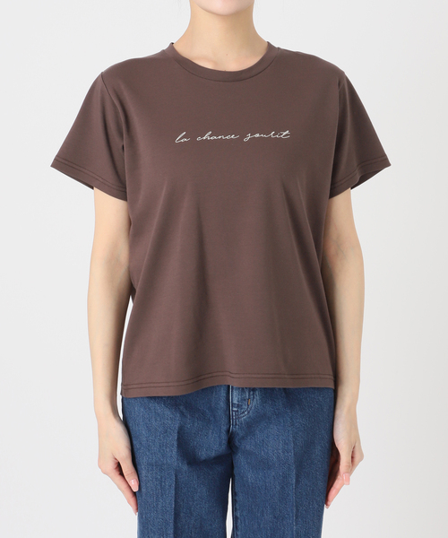 B.C STOCK（ベーセーストック）の「《追加》ウォッシャブル / スムースワンポイントロゴTEE（Tシャツ/カットソー・レディース・ブラウン/ホワイト/ブラック系その他・FREE）」の8枚目の写真