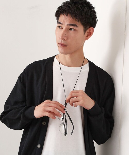 THE SHOP TK （ザ ショップ ティーケー ）の「グラスホルダーネックレス ユニセックス（ネックレス・メンズ・ダークブラウン/ブラック・00）」の7枚目の写真