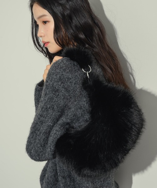 NEUNA（ヌナ）の「ファームーンバッグ（ショルダーバッグ・レディース・ベージュ/ブラック・FREE）」の2枚目の写真