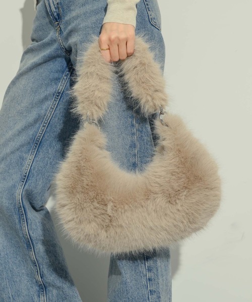 NEUNA（ヌナ）の「ファームーンバッグ（ショルダーバッグ・レディース・ベージュ/ブラック・FREE）」の5枚目の写真