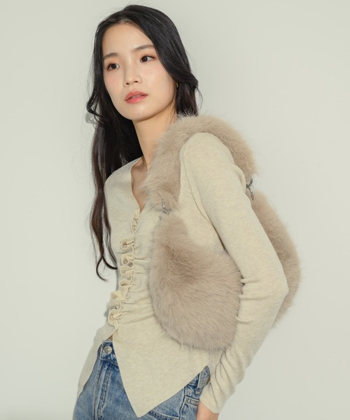 NEUNA（ヌナ）の「ファームーンバッグ（ショルダーバッグ・レディース・ベージュ/ブラック・FREE）」の8枚目の写真