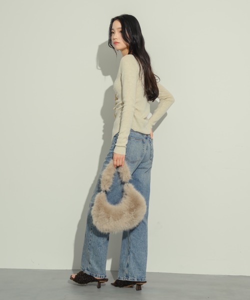 NEUNA（ヌナ）の「ファームーンバッグ（ショルダーバッグ・レディース・ベージュ/ブラック・FREE）」の18枚目の写真