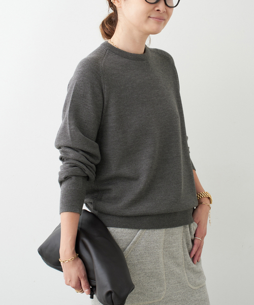 【1回着用】Deuxieme Classe WISH クルーネック プルオーバー WISH クルーネック プルオーバー（ニット/セーター）｜Deuxieme