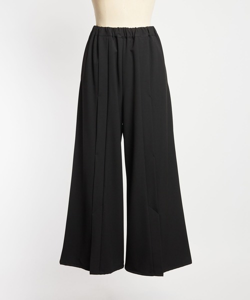 gomme（ゴム）の「サーモストレッチ　フロントスリットパンツ2（その他パンツ・レディース・チャコール/ブラック・MEDIUM）」の5枚目の写真