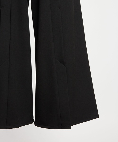 gomme（ゴム）の「サーモストレッチ　フロントスリットパンツ2（その他パンツ・レディース・チャコール/ブラック・MEDIUM）」の9枚目の写真