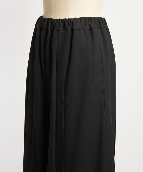 gomme（ゴム）の「サーモストレッチ　フロントスリットパンツ2（その他パンツ・レディース・チャコール/ブラック・MEDIUM）」の7枚目の写真