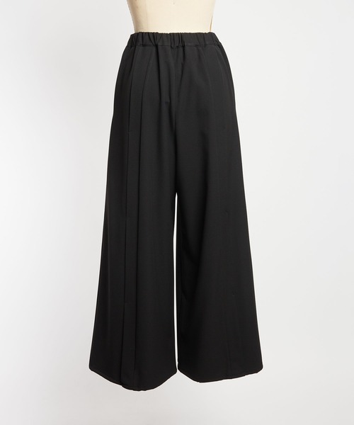 gomme（ゴム）の「サーモストレッチ　フロントスリットパンツ2（その他パンツ・レディース・チャコール/ブラック・MEDIUM）」の6枚目の写真