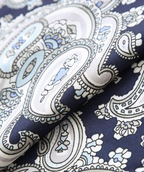 grove（グローブ）の「大判プリントスカーフ（バンダナ/スカーフ・レディース・ネイビー/ライトベージュ・00）」の4枚目の写真