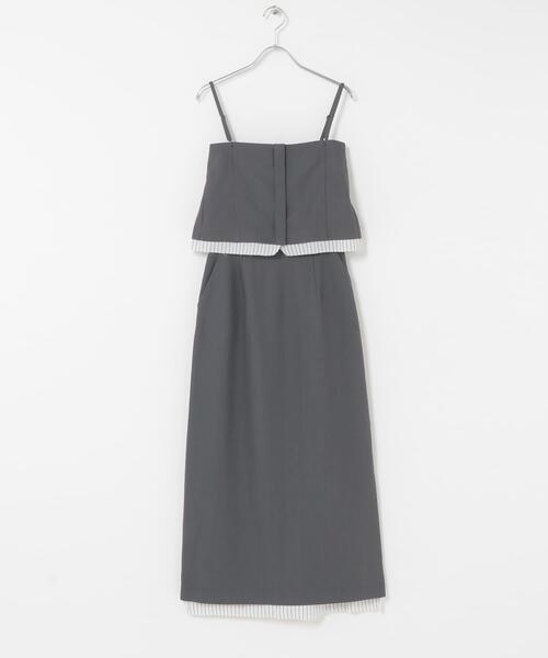 SENSE OF PLACE by URBAN RESEARCH（センスオブプレイスバイアーバンリサーチ）の「マルチウェイレイヤードスカート（スカート・レディース・グレー/ベージュ・MEDIUM/SMALL）」の13枚目の写真