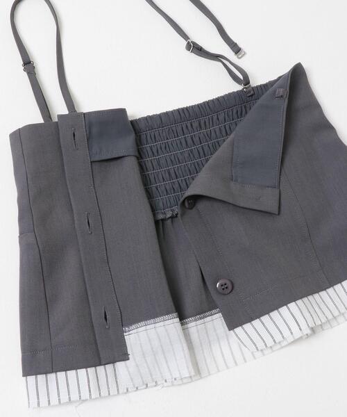 SENSE OF PLACE by URBAN RESEARCH（センスオブプレイスバイアーバンリサーチ）の「マルチウェイレイヤードスカート（スカート・レディース・グレー/ベージュ・MEDIUM/SMALL）」の15枚目の写真