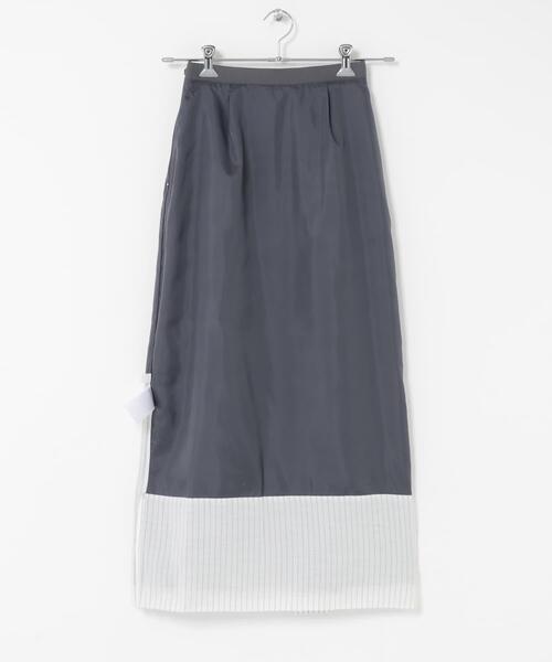 SENSE OF PLACE by URBAN RESEARCH（センスオブプレイスバイアーバンリサーチ）の「マルチウェイレイヤードスカート（スカート・レディース・グレー/ベージュ・MEDIUM/SMALL）」の18枚目の写真