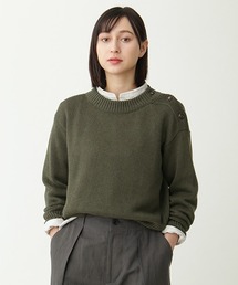 【未使用級】24SS M マーガレットハウエル コットンリネンニット ポロニット ブランド古着】MARGARET HOWELL｜マーガレットハウエル（レディース