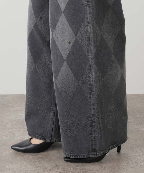 MASU(エムエーエスユー)の「MASU MB BAGGY JEANS DIAMOND B25F9PL003:デニムパンツ(デニムパンツ・レディース・ブラック・42)」の9枚目の写真