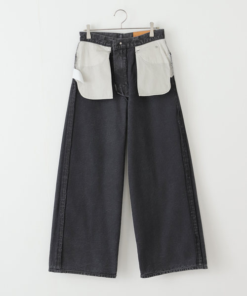 MASU(エムエーエスユー)の「MASU MB BAGGY JEANS DIAMOND B25F9PL003:デニムパンツ(デニムパンツ・レディース・ブラック・42)」の7枚目の写真
